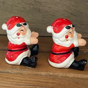 Fitz & Floyd Vintage Santa Salt and Pepper Shakers